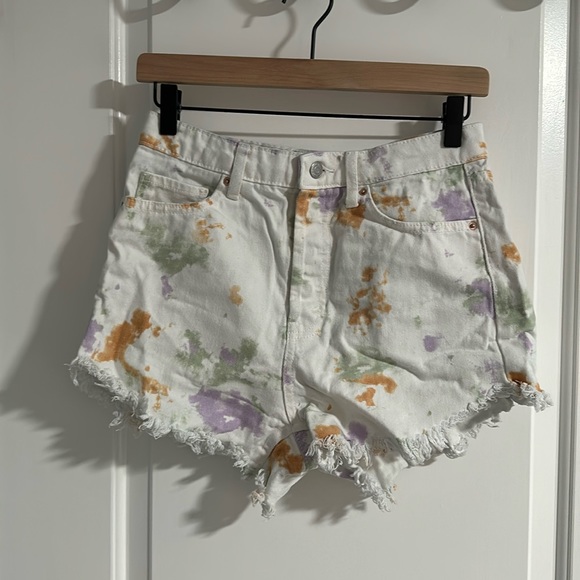 wild fable Pants - Highest rise frayed white Wild Fable Jean Shorts.